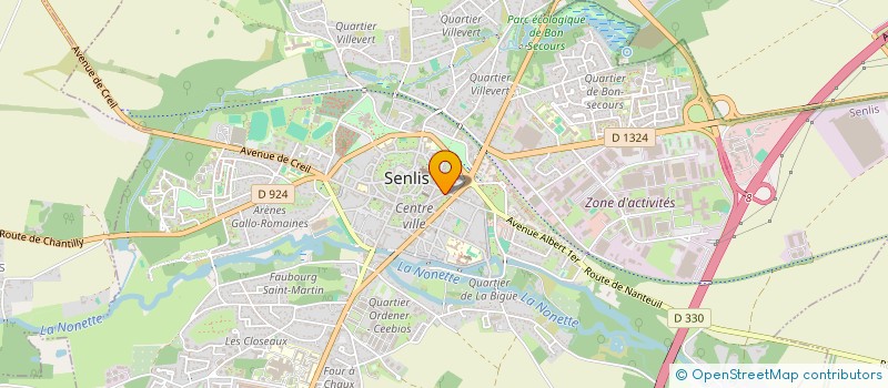 localisation de l'entreprise SCI 22 RR  SENLIS