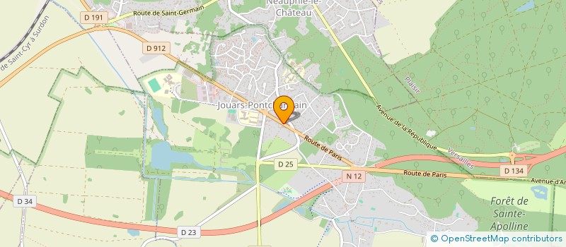 localisation de l'entreprise SCI 22 RTE DE PARIS  JOUARS-PONTCHARTRAIN