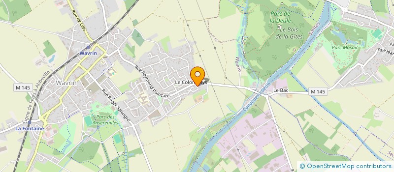 localisation de l'entreprise SCI 22 RUE DES VIOLETTES  WAVRIN