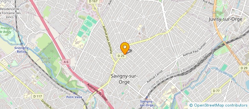 localisation de l'entreprise SCI 22 RUE DU BOURG  SAVIGNY-SUR-ORGE