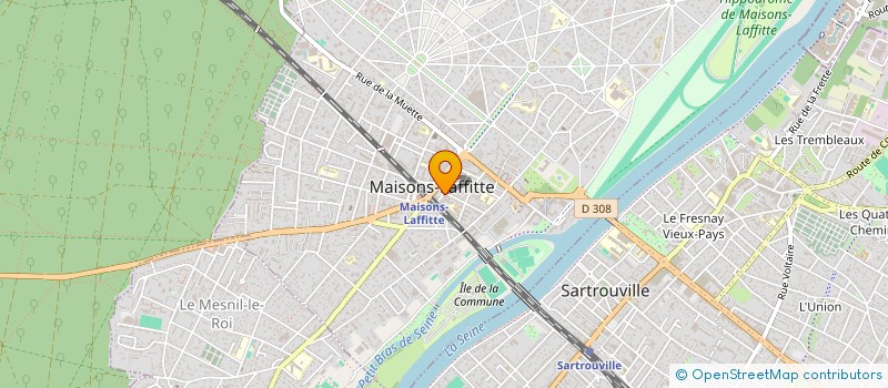 localisation de l'entreprise SCI 22 RUE GUYNEMER  MAISONS-LAFFITTE