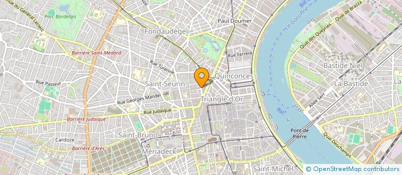 localisation de l'entreprise SCI 22 RUE MONBADON  BORDEAUX