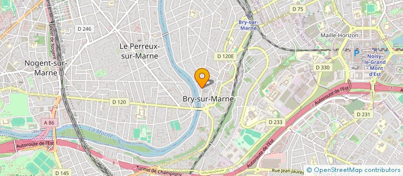 localisation de l'entreprise SCI 222 BIS  BRY-SUR-MARNE