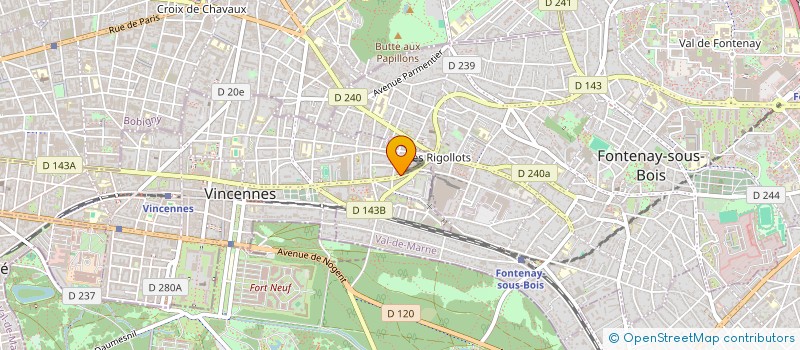 localisation de l'entreprise SCI 222 DIDEROT à VINCENNES