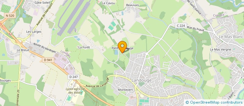 localisation de l'entreprise SCI 225 à LIMOGES