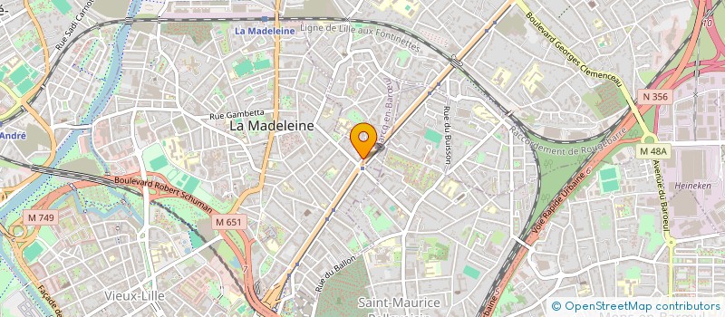 localisation de l'entreprise SCI 22VINMAR à LA MADELEINE