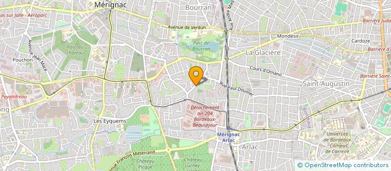 localisation de l'entreprise SCI 23 à MERIGNAC