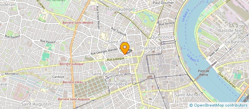 localisation de l'entreprise SCI 23 B PL DES MARTYRS DE LA RESISTANCE à BORDEAUX