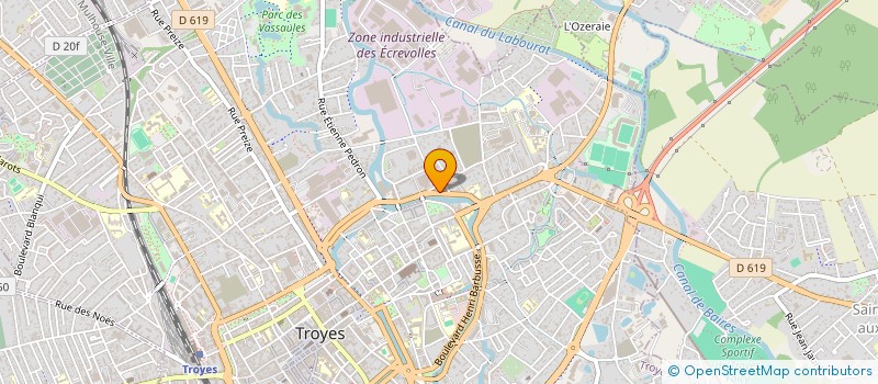 localisation de l'entreprise SCI 23 COURS JACQUIN à TROYES