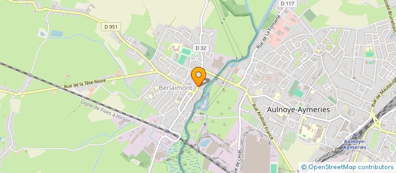 localisation de l'entreprise SCI 23 GRB  BERLAIMONT