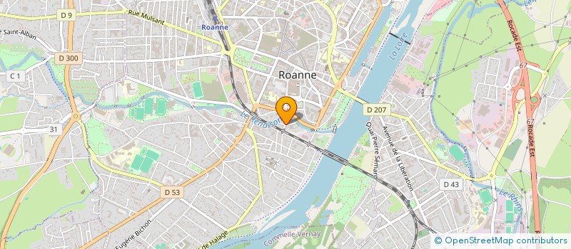 localisation de l'entreprise SCI 23 MARENGO  ROANNE