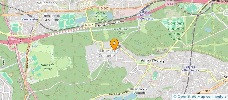 localisation de l'entreprise SCI 23 RUE ARMENGAUD  MARNES-LA-COQUETTE