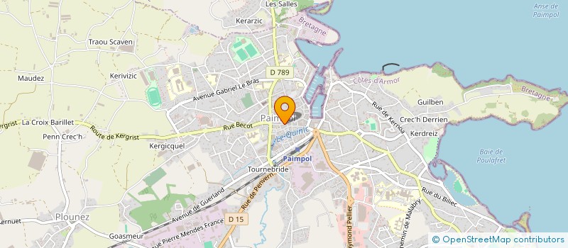 localisation de l'entreprise SCI 23 RUE DE L'EGLISE  PAIMPOL