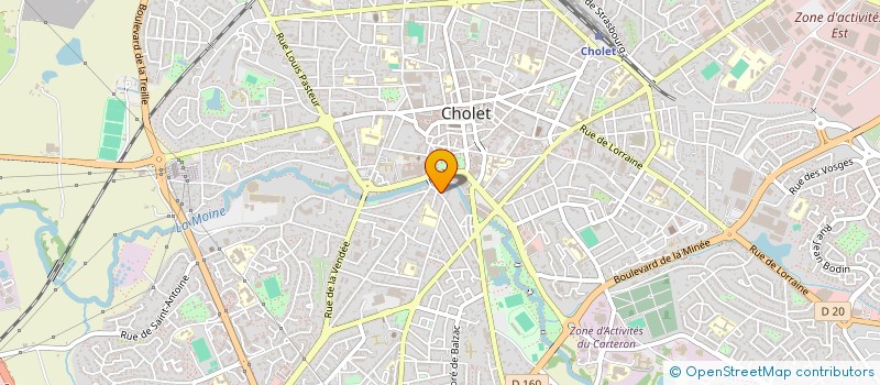 localisation de l'entreprise SCI 23 RUE DE LA CAILLERE à CHOLET