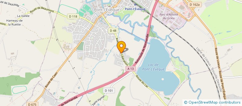 localisation de l'entreprise SCI 23 RUE DE LA LIBERATION  PONT L'EVEQUE