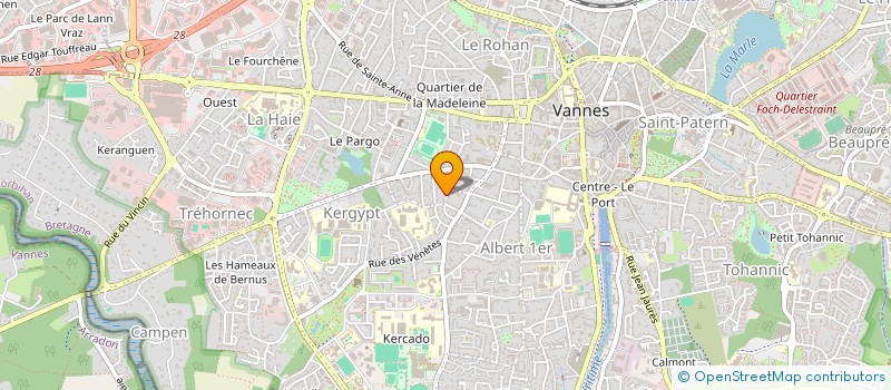 localisation de l'entreprise SCI 23 RUE DES HALLES à VANNES