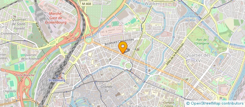 localisation de l'entreprise SCI 23 RUE GUTENBERG  STRASBOURG