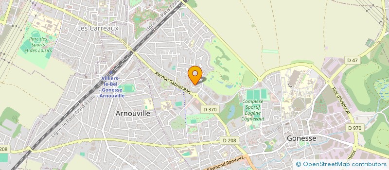 localisation de l'entreprise SCI 230 CITE DES MANGUIERS  GONESSE