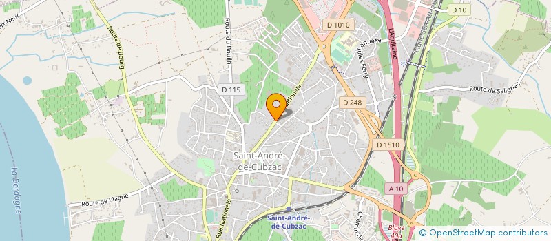 localisation de l'entreprise SCI 230 RUE NATIONALE  SAINT-ANDRE-DE-CUBZAC