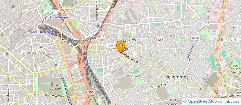 localisation de l'entreprise SCI 232 PIERRE LEGRAND à LILLE
