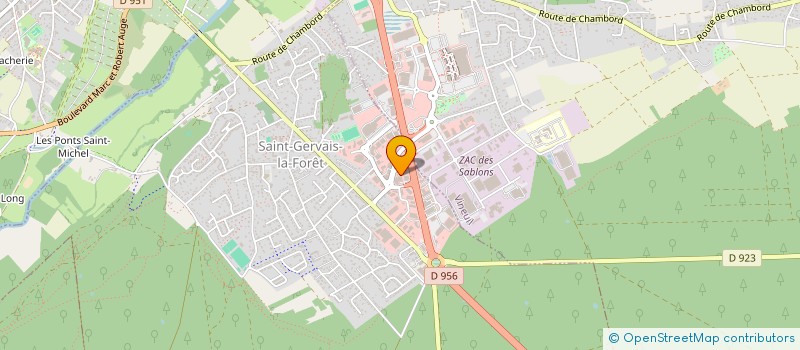 localisation de l'entreprise SCI 235 R DES CLOUZEAUX  SAINT-GERVAIS-LA-FORET