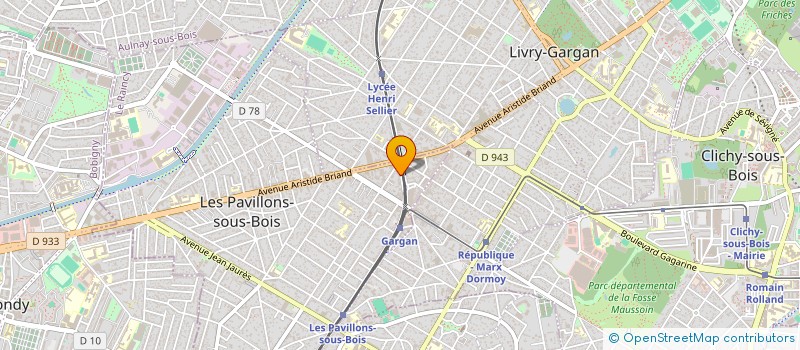 localisation de l'entreprise SCI 239 AVE PASTEUR à LES PAVILLONS-SOUS-BOIS