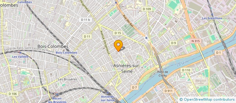 localisation de l'entreprise SCI 23P à ASNIERES-SUR-SEINE