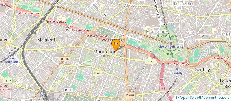 localisation de l'entreprise SCI 24  MONTROUGE