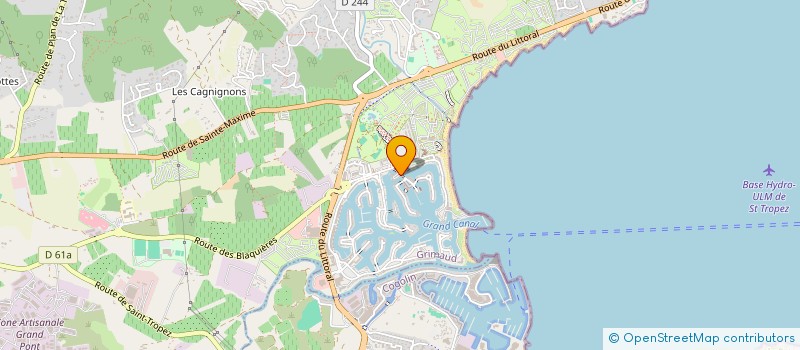 localisation de l'entreprise SCI 24 ARTISANS  GRIMAUD