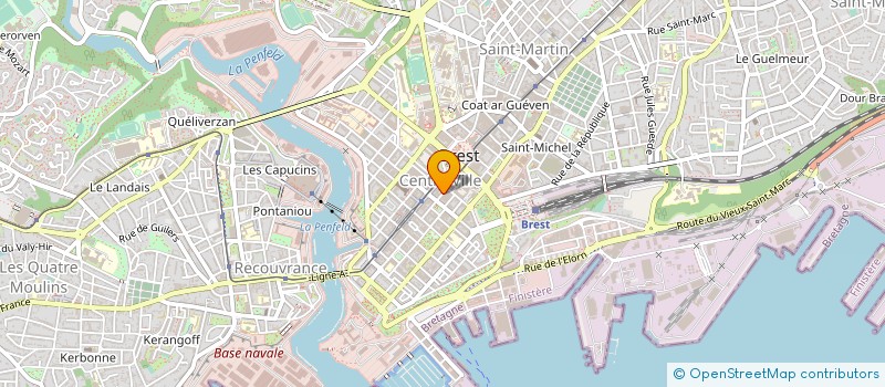 localisation de l'entreprise SCI 24 BIS à BREST