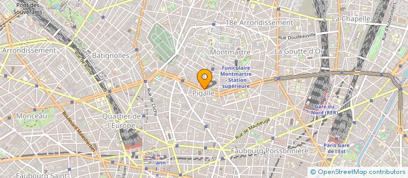 localisation de l'entreprise SCI 24 BOULEVARD DE CLICHY  PARIS