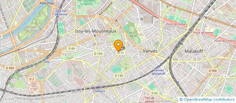 localisation de l'entreprise SCI 24 LC à ISSY-LES-MOULINEAUX