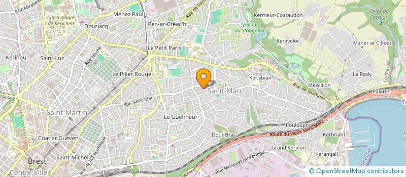 localisation de l'entreprise SCI 24 RUE DU CHATEAU  BREST