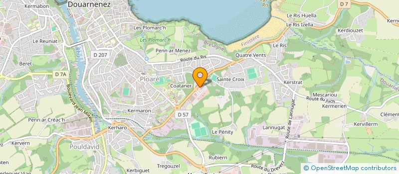 localisation de l'entreprise SCI 24 RUE JEAN JAURES  DOUARNENEZ