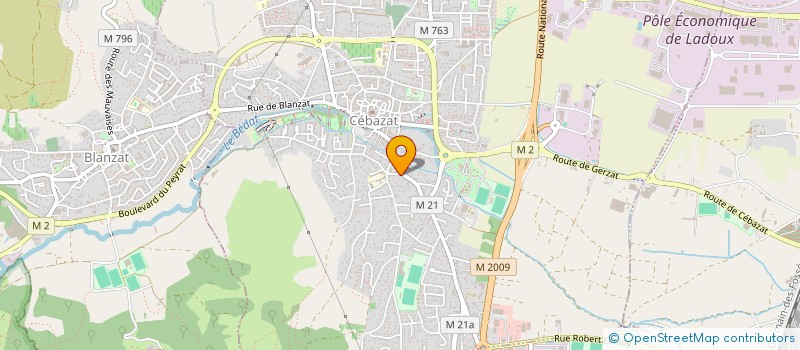 localisation de l'entreprise SCI 24 RUE JOSEPH PRUGNARD  CEBAZAT