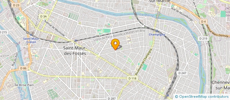 localisation de l'entreprise SCI 24 RUE PAUL BERT à SAINT-MAUR-DES-FOSSES