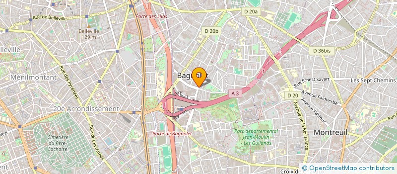 localisation de l'entreprise SCI 24 RUE SADI CARNOT A BAGNOLET à BAGNOLET