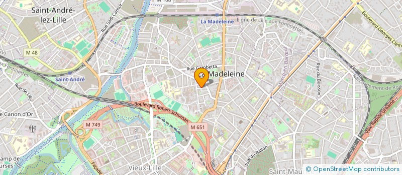 localisation de l'entreprise SCI 24 RUE THIERS à LA MADELEINE