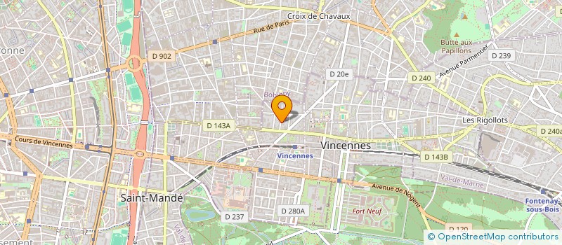 localisation de l'entreprise SCI 240 JO à VINCENNES