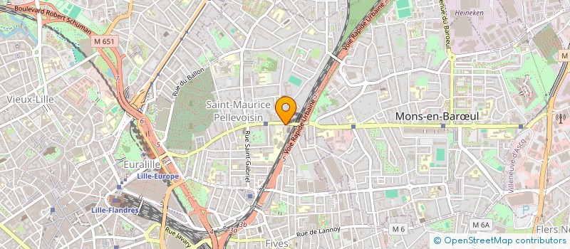 localisation de l'entreprise SCI 240 R DU FAUBOURG DE ROUBAIX à LILLE