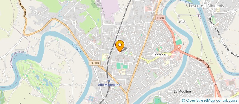 localisation de l'entreprise SCI 242 à ALBI