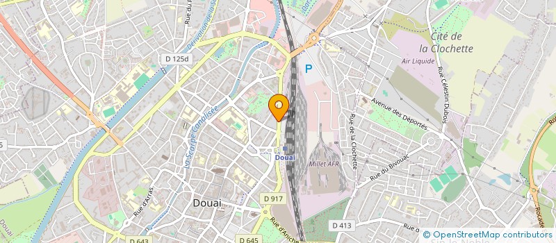 localisation de l'entreprise SCI 243 BIS à DOUAI