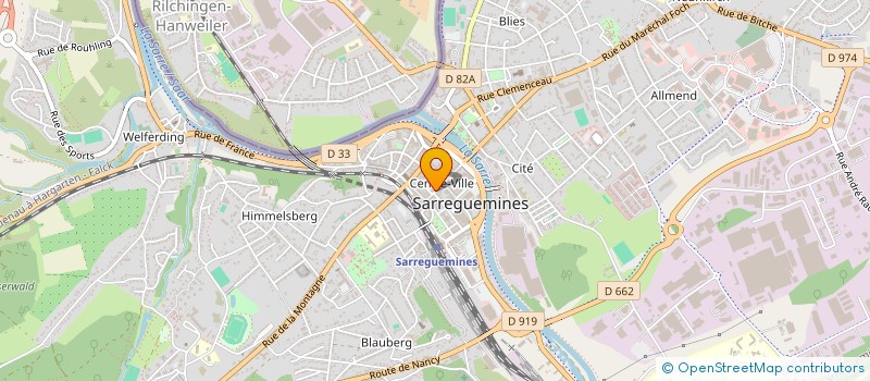 localisation de l'entreprise SCI 243 RUE SAINT JACQUES à SARREGUEMINES