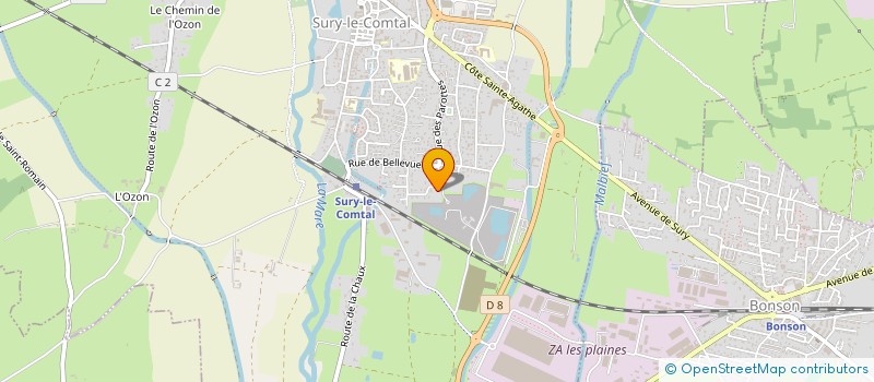 localisation de l'entreprise SCI 24R PARC DU CAMPUS  SURY-LE-COMTAL