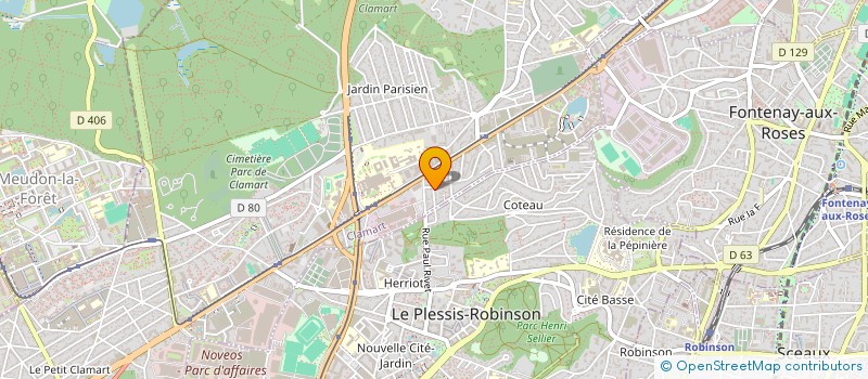 localisation de l'entreprise SCI 25-27 EDOUARD HERRIOT AU PLESSIS ROB à CLAMART