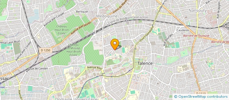 localisation de l'entreprise SCI 25 29 RUE ST HUBERT  TALENCE