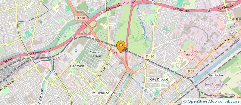 localisation de l'entreprise SCI 25  ILLZACH