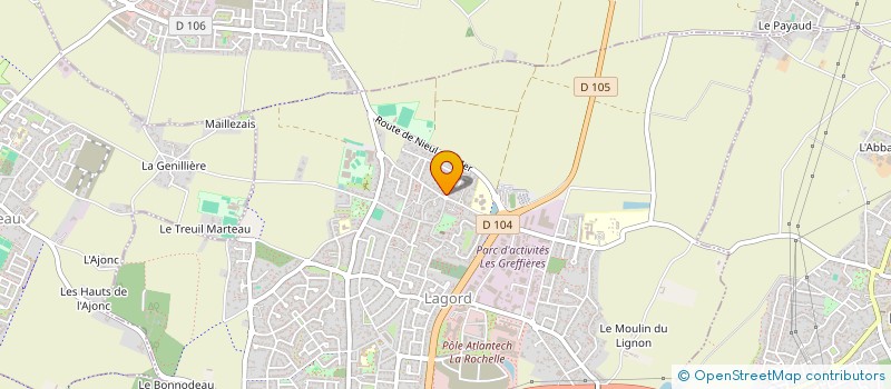 localisation de l'entreprise SCI 25 AMPERES  LAGORD