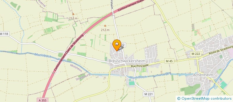 localisation de l'entreprise SCI 25 ARPASSON  BREUSCHWICKERSHEIM