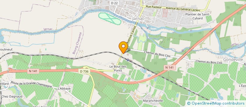 localisation de l'entreprise SCI 25 AVENUE CARNOT  MAINXE-GONDEVILLE